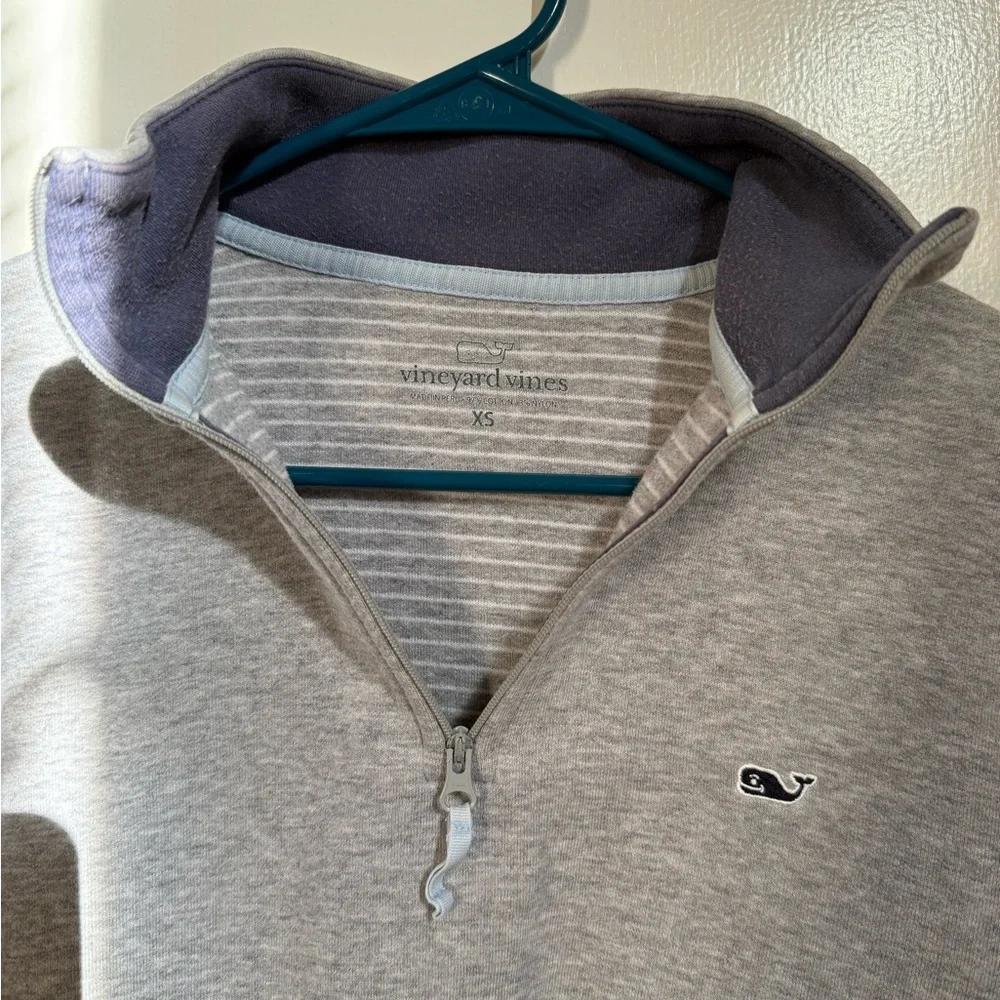 Men’s XS Vineyard Vines Quarter-Zip Pullover – Gray - Picture 5 of 5